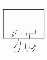 Pi Openclipart sketch template