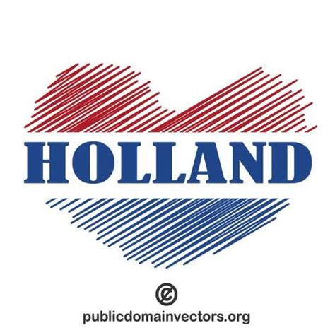 Heart Shape With Word Holland Vector Clip Art Public