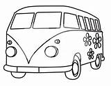 Vw Van Drawing Bus Camper Volkswagen Coloring Cartoon Pages Outline Sketch Template Combi Kombi Getdrawings Hippie Stencil Colouring Vans sketch template