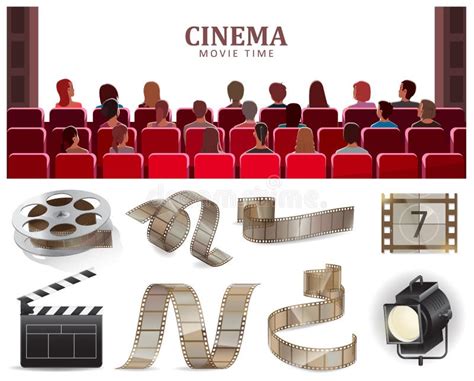 cinema   theater empty screen template  group  people