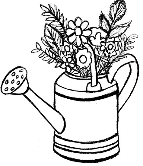 coloring pages watering