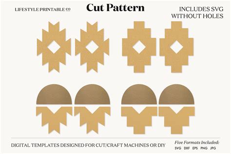 details    printable leather earring template esthdonghoadian