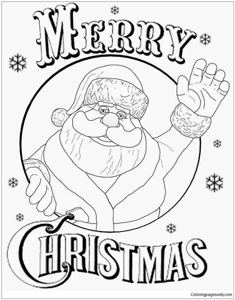 merry christmas  coloring page  printable coloring pages