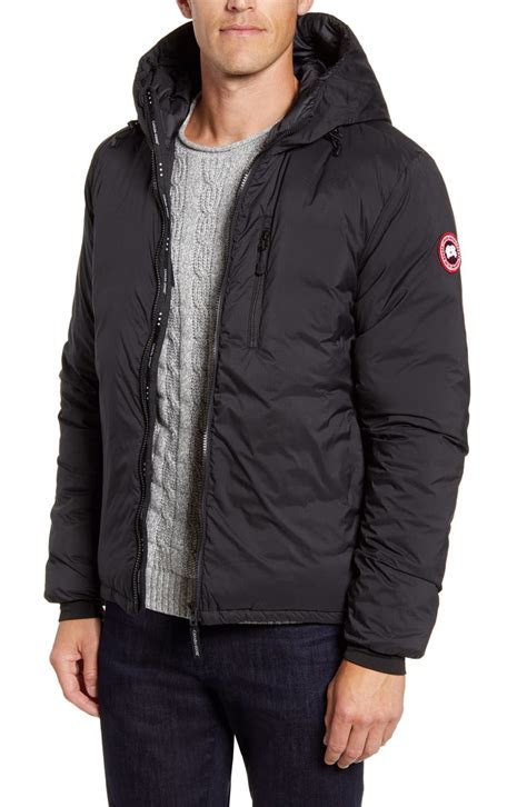 canada goose lodge packable windproof 750 fill power down hooded jacket