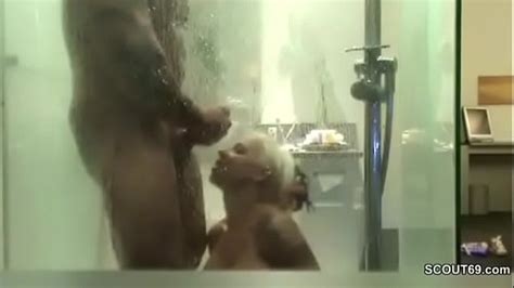 german couple fuck in shower and filmed with hidden cam