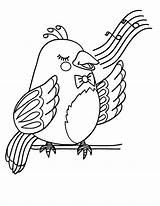 Canary Singing Bestcoloringpagesforkids sketch template