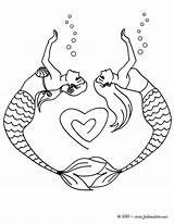 Sirene Imprimer Sirenas Mermaids Corazones Meerjungfrau Princess Conchas Fantasia Kolorowanka Syrenka Ligne Sirène Hellokids Sirenes Herz Malen Meerjungfrauen Jedessine Dibujo sketch template