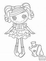 Lalaloopsy Coloring Doll Pages Peanut Big Rag Girls Dolls Kids Printable Print Supercoloring Button Color Cute Book Sheets Drawing Mermaid sketch template
