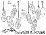 Flop Flops sketch template