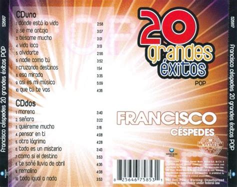 20 Grandes Exitos Francisco Céspedes Songs Reviews Credits Allmusic