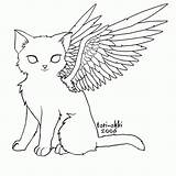 Cat Coloring Pages Angel Color Flying Drawing Tori Ohki Winged Wings Cats Deviantart Print Colouring Cute Adult Betty Boop Paintingvalley sketch template