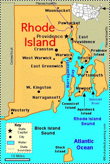 rhode island facts map  state symbols enchantedlearningcom