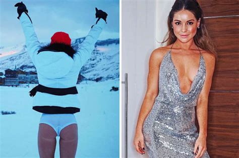louise thompson shows of burnt bum in outrageous belfie daily star