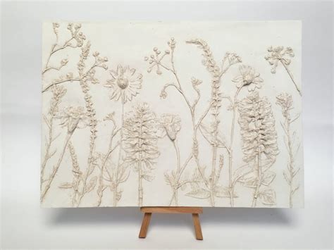 Tile Wild Flowers Mix Cast Botanical Decorative Unique