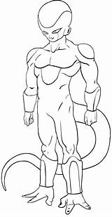Frieza Coloring Pages Goku Vs Freezer Color Getdrawings Getcolorings Printable Dbz sketch template