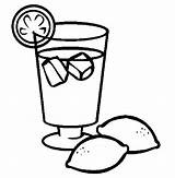 Drinks Lemonade Smoothie Iced Coloringsky sketch template