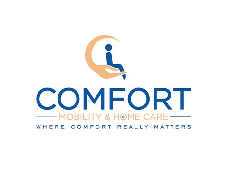 elegant playful logo design  comfort mobility home care  pv