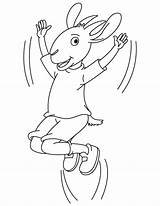 Jump Coloring Goat Pages Pygmy Goats Popular sketch template