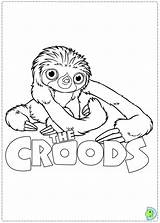 Croods Colorir Desenhos Sloth Krudowie Faultier Scimmia Kolorowanki Dinokids Ausmalbilder Dibujo Kleurplaten Filme Ausmalbild Kleurplaat Malvorlagen Malvorlage Xcolorings Tree Clicca sketch template