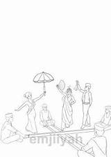 Singkil Philippine Tinikling Tradition sketch template