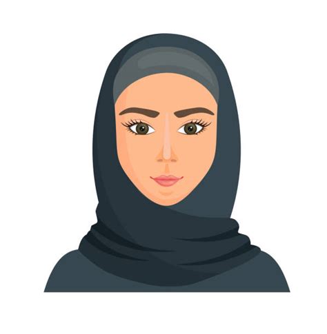 Muslim Women Burka Cartoon Illustrations Royalty Free Vector Graphics