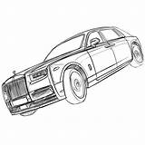 Rolls Royce Rollsroyce Getdrawings sketch template