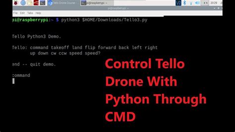 control tello drone  python youtube