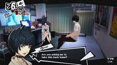 persona 5 wednesday 7 6 hang out with tae takemi at clinic chat give uji matcha flan as t