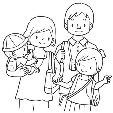happy family printable coloring pages