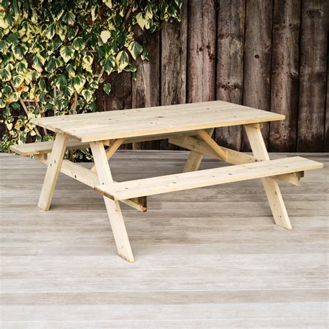 6 Seater Picnic Table Ashow Range Woodberry