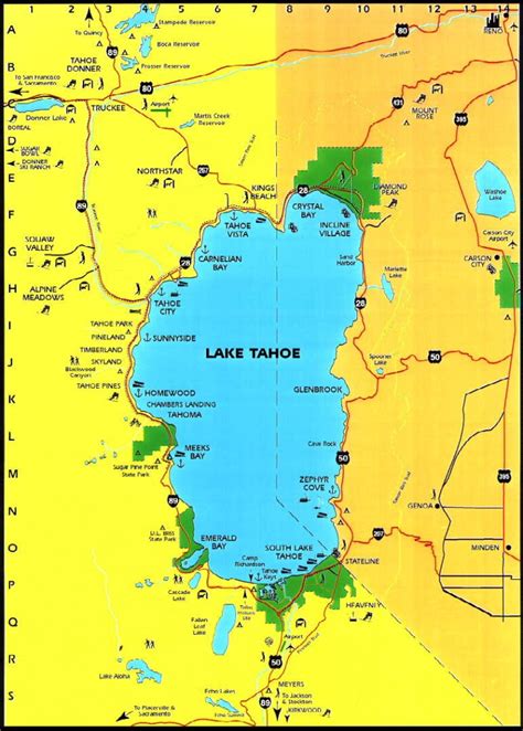 map  lake tahoe area california printable maps