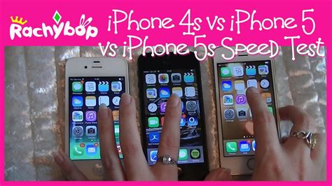 Iphone 4s Iphone 5 Iphone 5s Speed Test Youtube