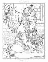 Coloring Pages Gothic Fantasy Adult Colouring Dark Printable Color Book Adults Coloriage Detailed Selina Books Ballerina Livre Amazon Fenech Carnival sketch template