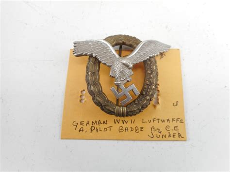 Wwii German Luftwaffe Pilots Badge