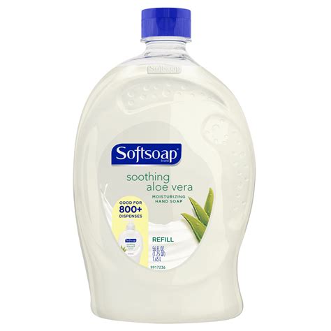 softsoap liquid hand soap refill soothing aloe vera  oz walmart