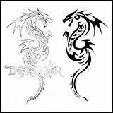 Tribal Dragon Tattoo Tattoos Hubpages sketch template