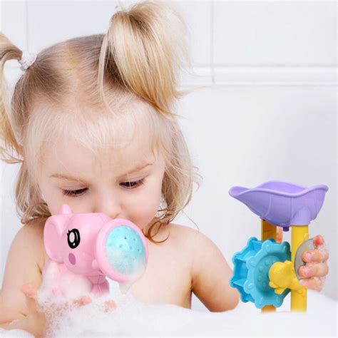 1 Set Bath Toy Shower Spray Water Waterwheel Bathtub Accessories For