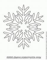 Coloring Snowflake Pages Easy Kids Print sketch template