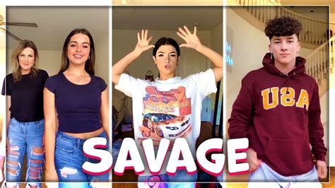 savage dance challenge tiktok compilation 2020 youtube