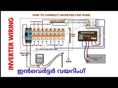 inverter connection home home wiring diagram