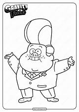 Gravity Falls Gideon Printable Coloring Gleeful Choose Board sketch template