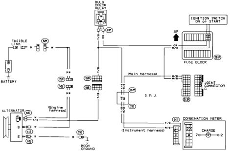 nissan altima alternator wiring diagram