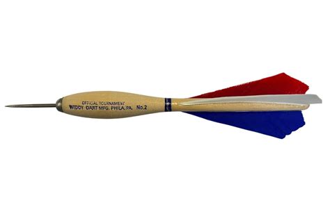 vogelpik houten pijl widdy  official tournament darts blauwwitrood kopen op amusementbe