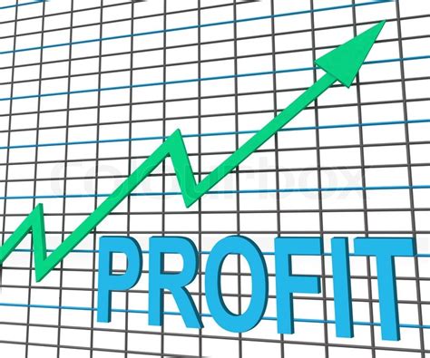 profit chart graph showing increase stock image colourbox