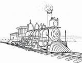 Train Locomotive Trains Coloringfolder sketch template