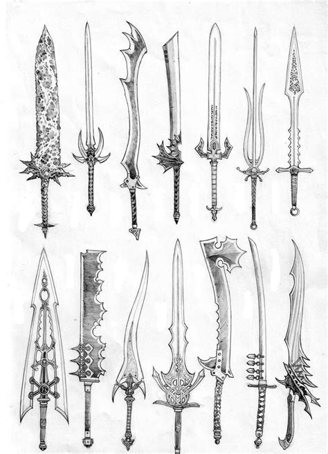 swords  pantheron ii  anoccomir  deviantart sword drawing