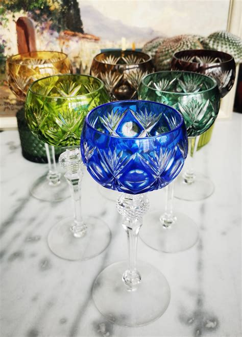 Set Of 6 Wine Glasses By Wmf Crystal Cabinet All Are 6 Etsy