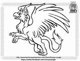 Gryphon Coloring sketch template
