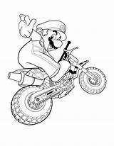 Mario Coloring Pages Kart Super Nintendo Brothers Motorbike Cart Printable Go Online Ride Color Bros Drawing Ds Bro Games Getdrawings sketch template