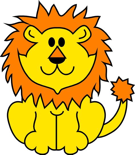 lion picture cartoon clipartsco